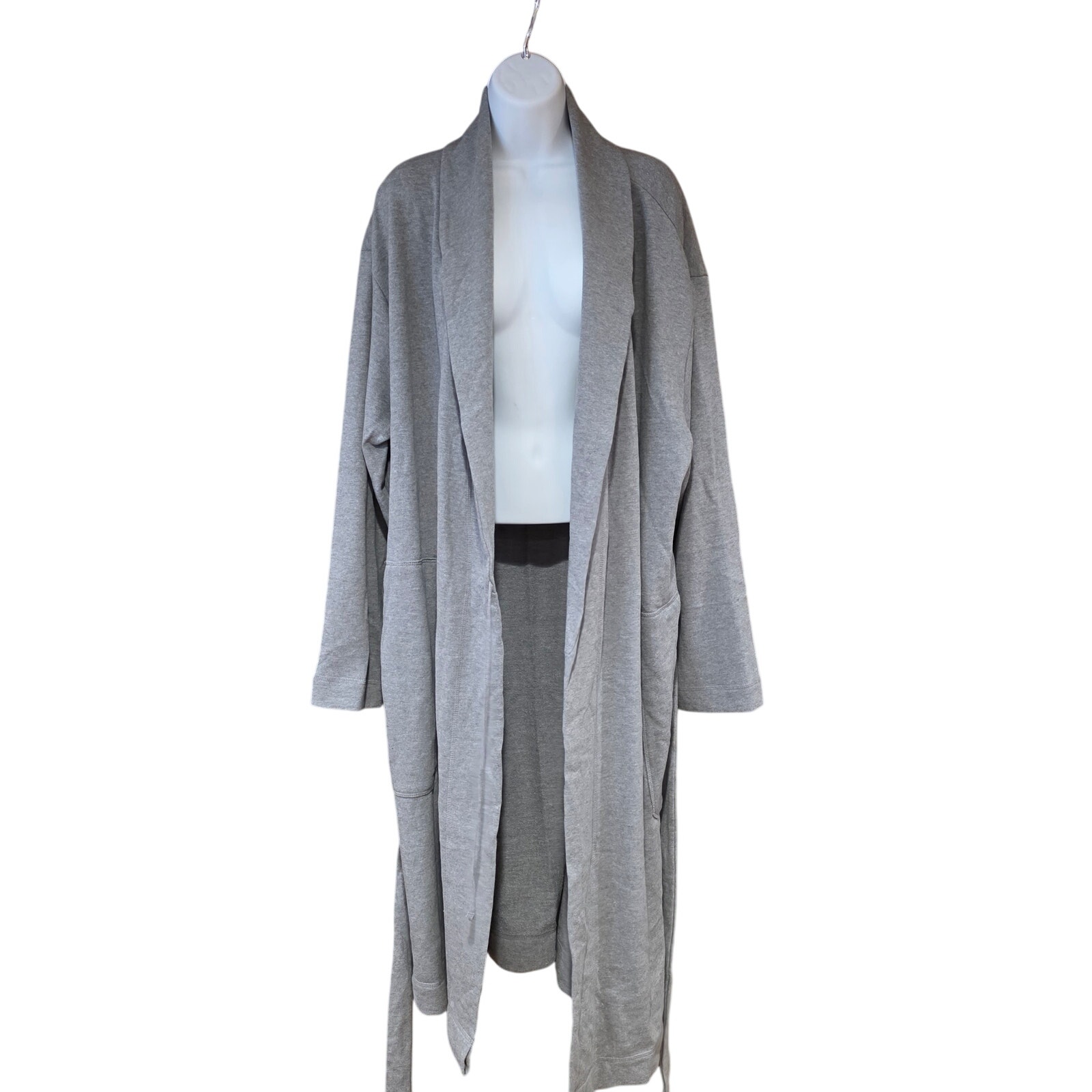 Nwt Goodfellow & Co Grey, Cotton Blend, Belted Bathrobe Sz L/Xl